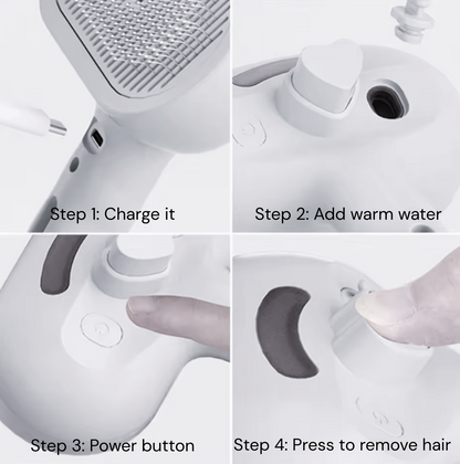 Brusha 3-in-1 Steam Pet Brush